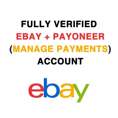 Verified eBay Seller Account with Payoneer Available