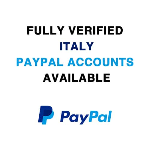 Fully Verified Italy PayPal Accounts Available
