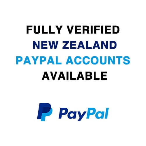 Fully Verified New Zealand PayPal Accounts Available
